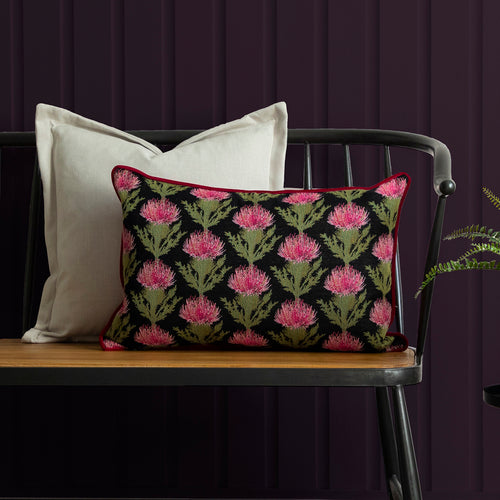 Voyage Maison Moray Jacquard Cushion Cover in Hollyhock