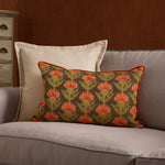 Voyage Maison Moray Jacquard Cushion Cover in Rust