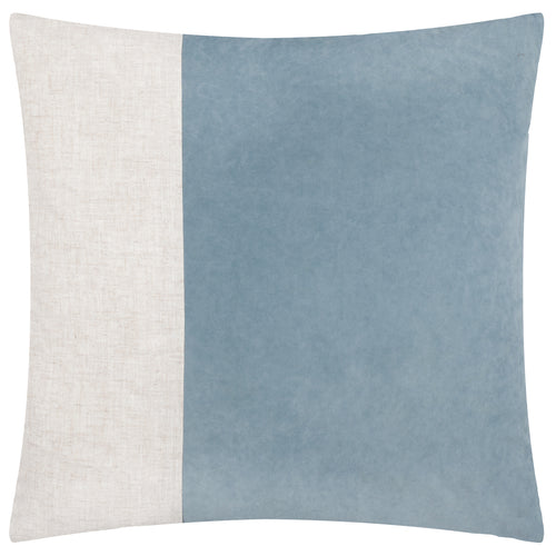 Not Applicable Blue Cushions - Morden Soft-Washed Velvet Cushion Cover Dusty Blue Yard