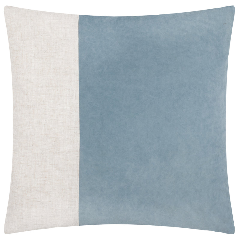 Not Applicable Blue Cushions - Morden Soft-Washed Velvet Cushion Cover Dusty Blue Yard