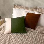 Not Applicable Green Cushions - Morden Soft-Washed Velvet Cushion Cover Olive Oil Yard