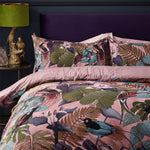 Wylder Moriyo Tropical Velvet Duvet Cover Set in Dusky Blush