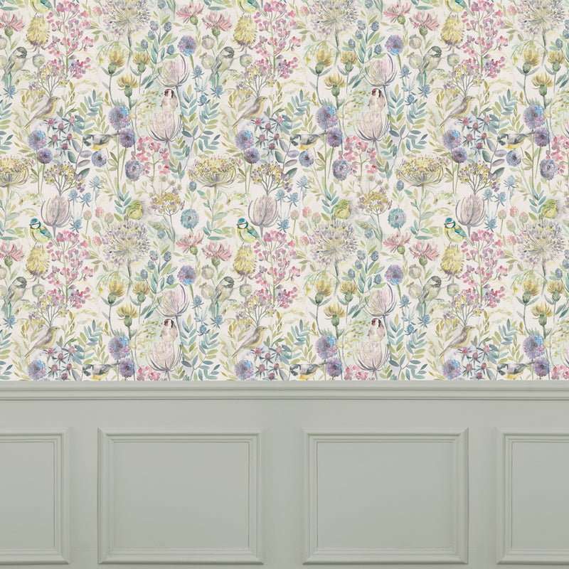 Voyage Maison Morning 1.4m Wide Width Wallpaper in Green