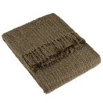 HÖEM Morni Woven Fringed Throw in Willow