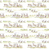 Voyage Maison Morrland Stag Printed Linen Fabric in Natural