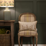 Animal Beige Cushions - Moorland Stag Printed Feather Filled Cushions Natural Voyage Maison