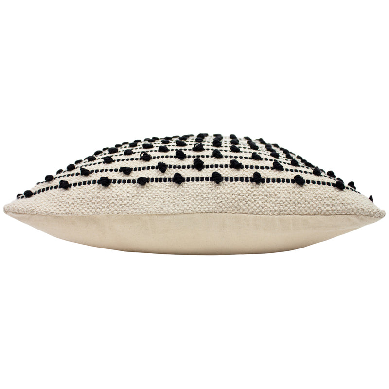 furn. Mossa Cushion Cover in Natural/Black