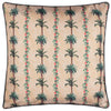 Jungle Beige Cushions - Monkey Palm Stripe Outdoor Cushion Cover Papyrus Wylder