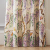 Floral Purple Curtains - Mariposa Printed Pencil Pleat Curtains Cream Voyage Maison