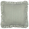  Cushions - Martha Embroidered Ruffle Feather Filled Cushion Sage Wylder