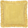 Floral Yellow Cushions - Martha Embroidered Ruffle Cushion Cover Yellow Wylder