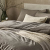 Striped Grey Bedding - Malton Stripe 100% Cotton Duvet Cover Set Mole Yard