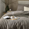 Striped Grey Bedding - Malton Stripe 100% Cotton Duvet Cover Set Mole Yard