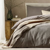 Striped Grey Bedding - Malton Stripe 100% Cotton Duvet Cover Set Mole Yard