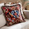 Animal Multi Cushions - Mirrored Toucan Embroidered Cushion Cover Multicolour Wylder Tropics