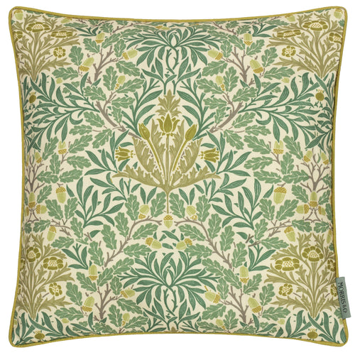 Woodland Green Cushions - Multi Acorn Printed Outdoor Polyester Filled Cushion Sage/Stone Morris & Co