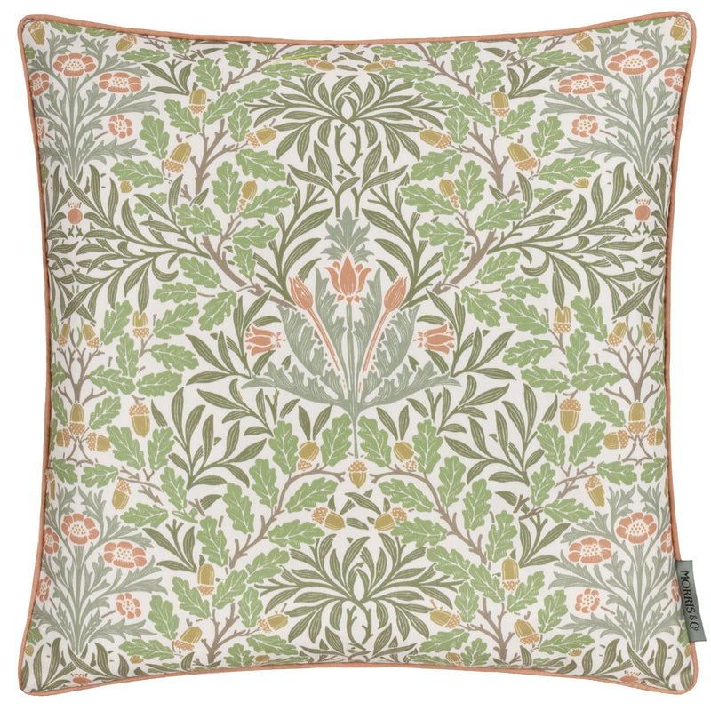 Woodland Green Cushions - Multi Acorn Printed Outdoor Cushion Cover Stone/Sage Morris & Co