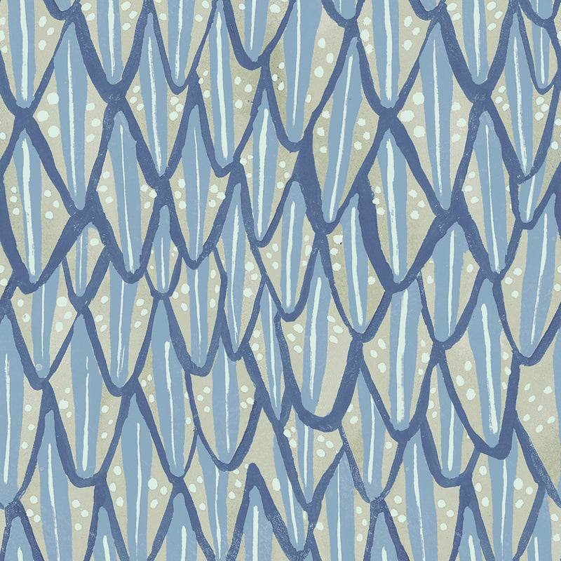 Mulyo Wallpaper Sample Bluebell