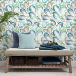 Voyage Maison Mussell Shells 1.4m Wide Width Wallpaper in Marine