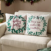  Multi Cushions - Mistletoe Wreath Embroidered Cushion Cover Multicolour Furn