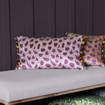 Abstract Purple Cushions - Nada Printed Cushion Cover Amethyst Voyage Maison