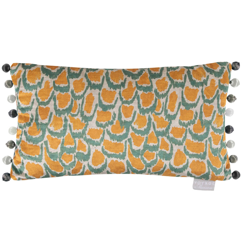 Abstract Orange Cushions - Nada Printed Cushion Cover Rust Voyage Maison