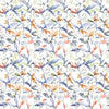 Voyage Maison Naura Printed Cotton Fabric in Clementine Natural