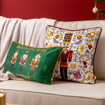  Green Cushions - Nutcracker Cracking Christmas Cushion Cover Green furn.