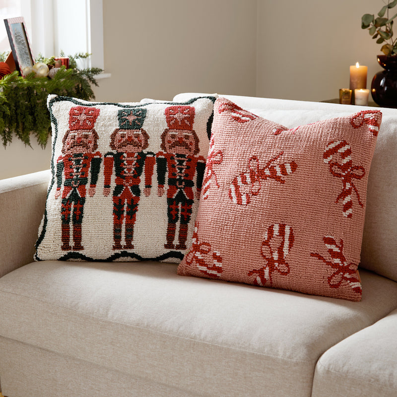  Multi Cushions - Nutcracker Trio Tufted Cushion Cover Multicolour Furn