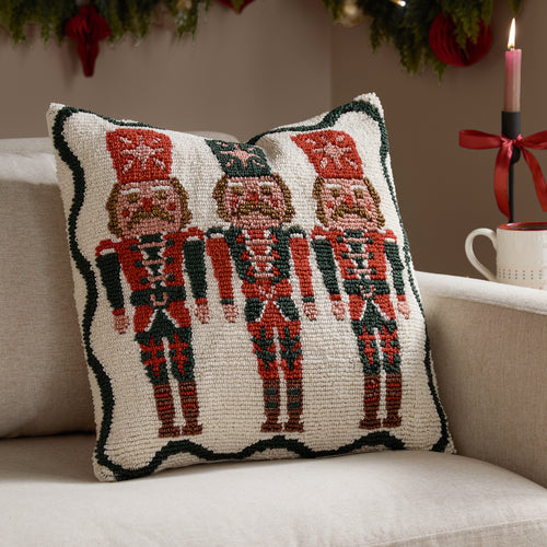  Multi Cushions - Nutcracker Trio Tufted Cushion Cover Multicolour Furn