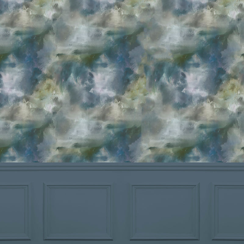 Voyage Maison Nebula 1.4m Wide Width Wallpaper in Emerald