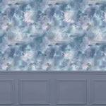 Voyage Maison Nebula 1.4m Wide Width Wallpaper in Sapphire