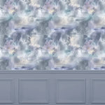 Voyage Maison Nebula 1.4m Wide Width Wallpaper in Storm