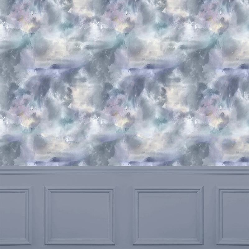 Voyage Maison Nebula 1.4m Wide Width Wallpaper in Storm