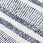 Striped White Throws - Neela Stripe Fringed Throw Natural/Navy Yard