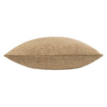 Plain Brown Cushions - Nellim Square Boucle Textured  Cushion Cover Biscuit Paoletti