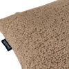 Plain Brown Cushions - Nellim Square Boucle Textured  Cushion Cover Biscuit Paoletti