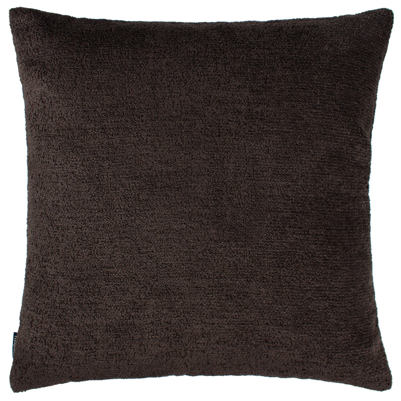 Paoletti Nellim Square Boucle Textured Cushion Cover in Espresso