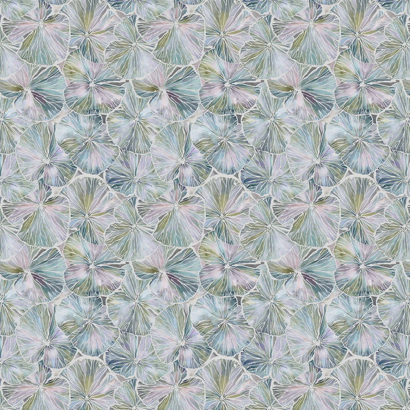 Voyage Maison Nelumbo Printed Linen Fabric in Opal