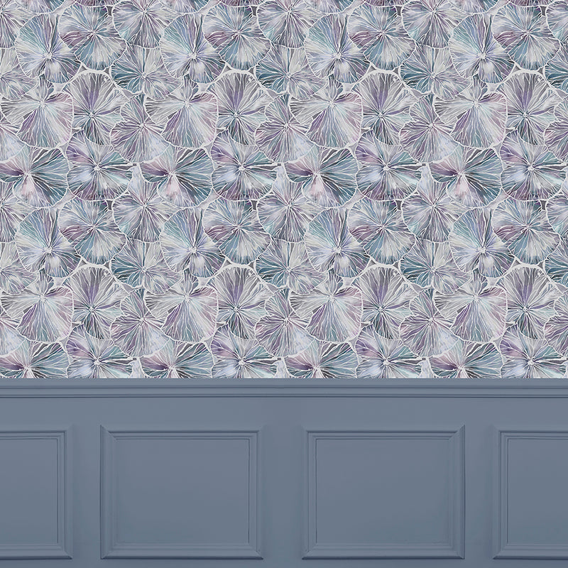 Voyage Maison Nelumbo 1.4m Wide Width Wallpaper in Amethyst