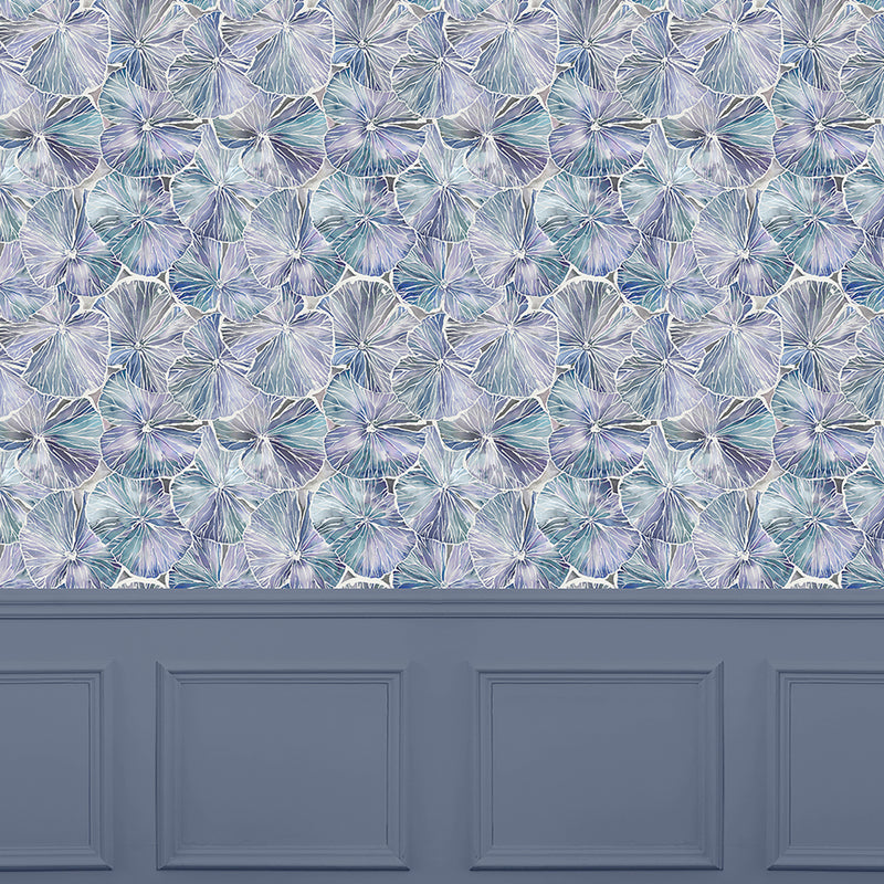 Voyage Maison Nelumbo 1.4m Wide Width Wallpaper in Sapphire