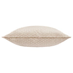 Geometric Cream Cushions - Neptune Velvet Cushion Cover Champagne Paoletti