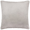 Geometric Grey Cushions - Neptune Velvet Cushion Cover Silver Paoletti