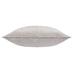 Geometric Grey Cushions - Neptune Velvet Cushion Cover Silver Paoletti
