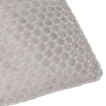 Geometric Grey Cushions - Neptune Velvet Cushion Cover Silver Paoletti