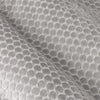 Geometric Grey Curtains - Neptune Velvet Room Darkening Eyelet Curtains Silver Paoletti