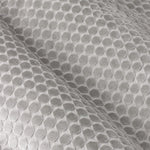 Geometric Grey Curtains - Neptune Velvet Room Darkening Eyelet Curtains Silver Paoletti