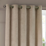  Curtains - Neptune  Eyelet Curtains Champagne Paoletti