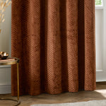  Curtains - Neptune  Eyelet Curtains Copper Paoletti