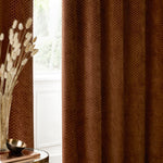  Curtains - Neptune  Eyelet Curtains Copper Paoletti